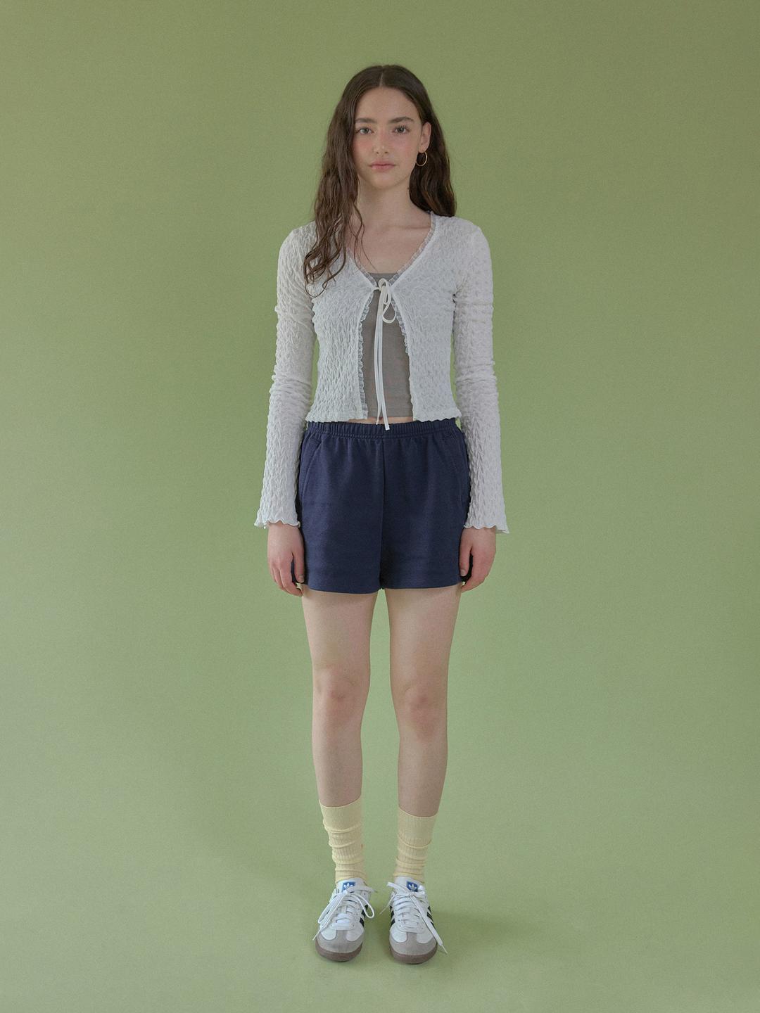 lace pebble cardigan (white)