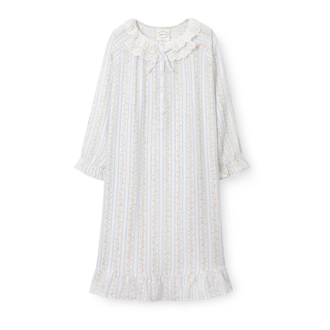 오르시떼 여성 G013 어도러블 긴소매 파자마 원피스