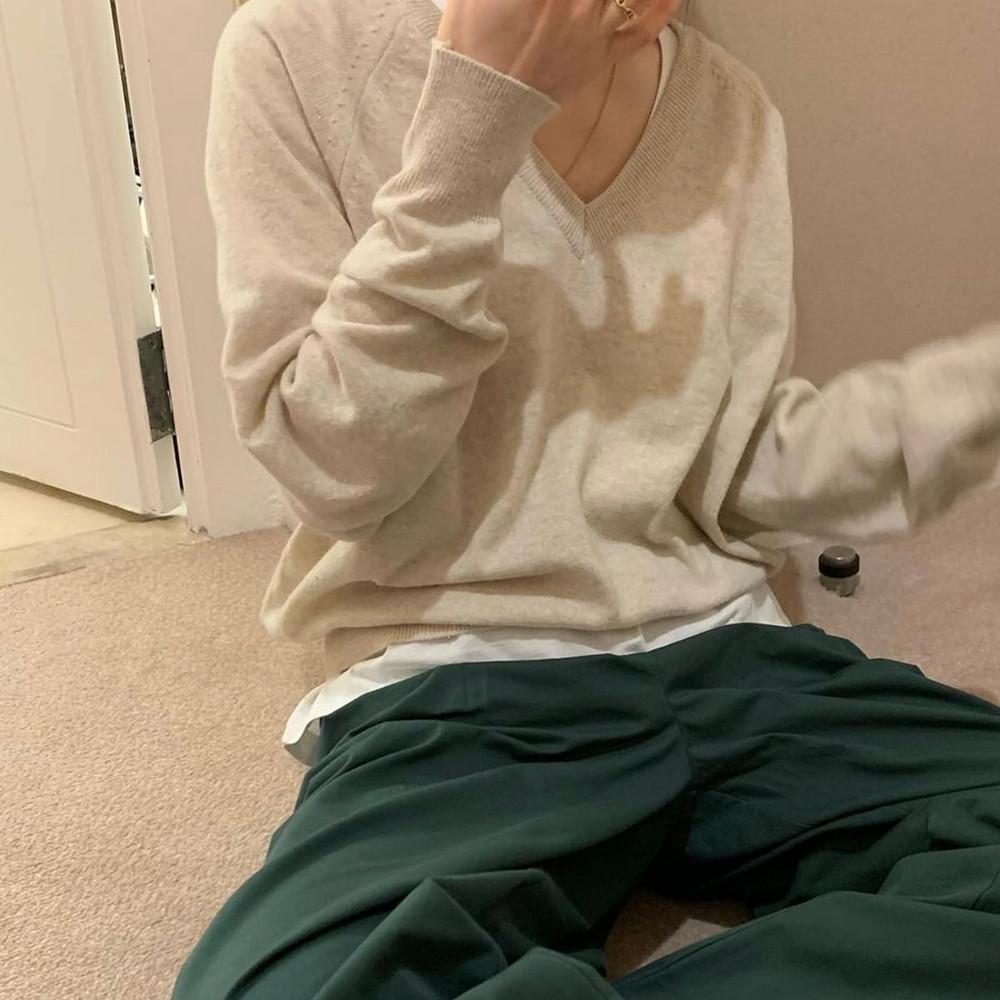 [플레인에떼](재진행)프렌치 브이 니트 (8 color)