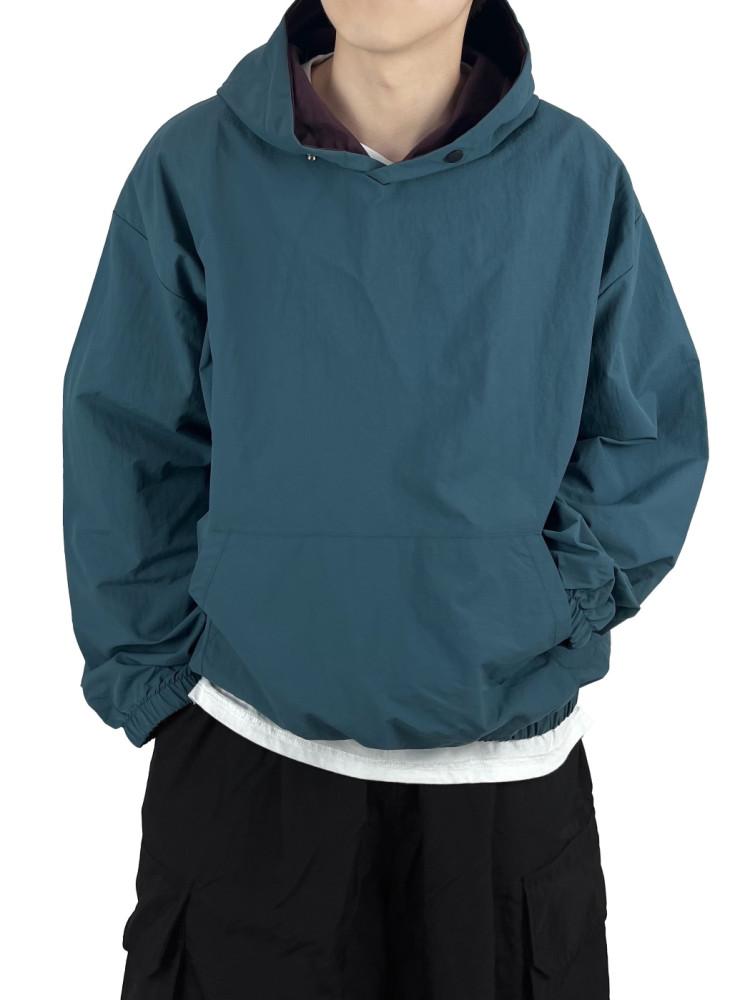 Nylon Snap Hood T-Shirts 2C