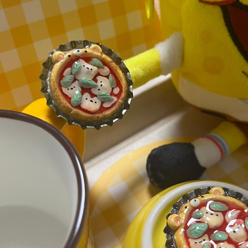 곰돌이 피자 마그넷