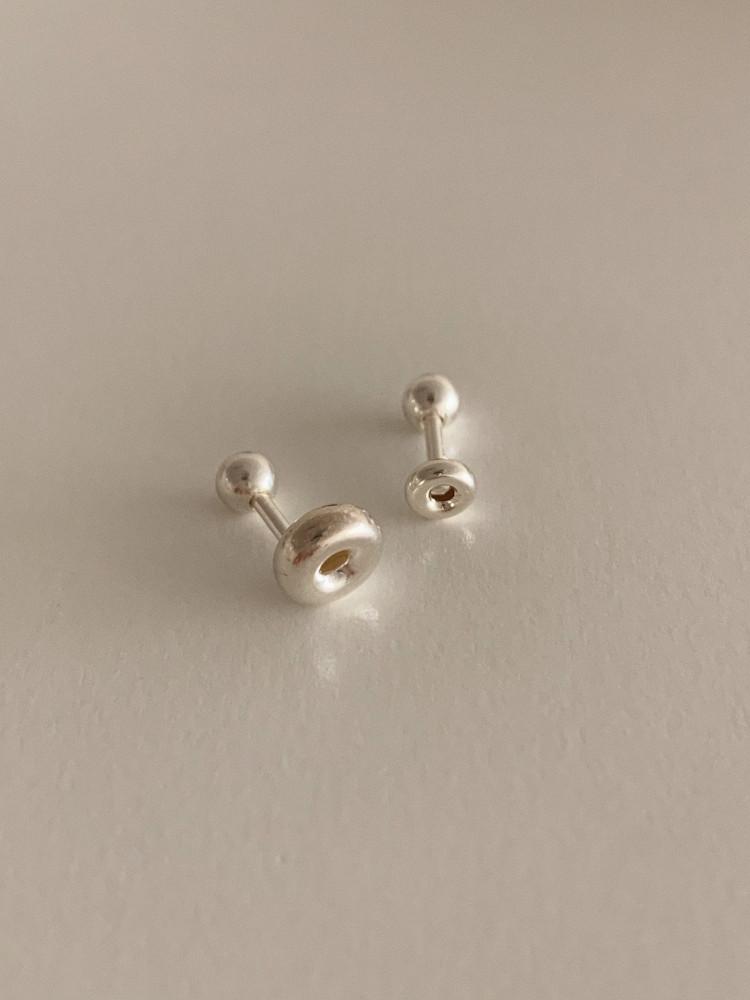 [둥그런/ 925 silver] 도너츠 은 피어싱 (2 type)