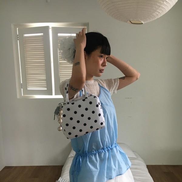 polkadot tote bag ( 2 color )