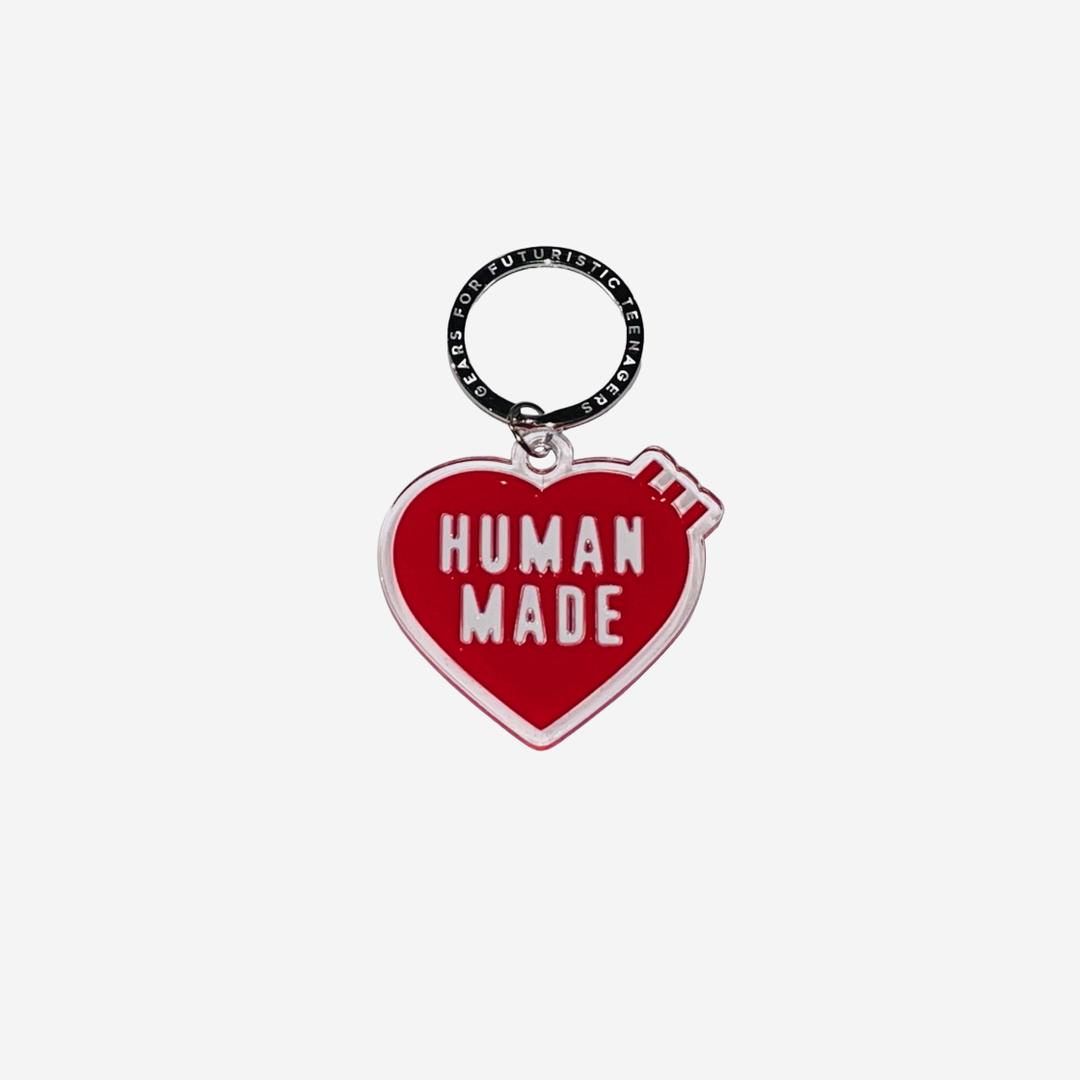 Human Made Heart Keyring Red