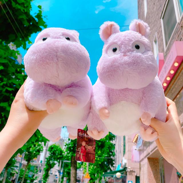 [지브리정품] 큰사이즈 센과치히로의 행방불명 폭신한 보우네즈미 인형 25cm