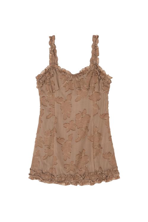 JACQUARD MINI DRESS (ORANGE)