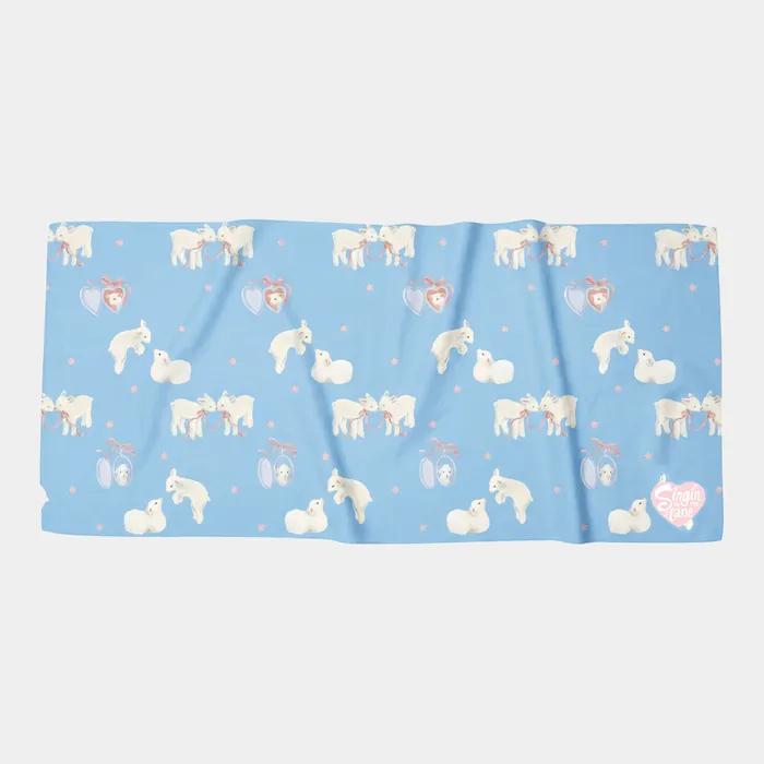 꿈결 건식스포츠 타올 소프트블루