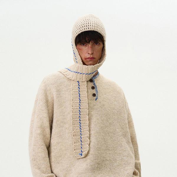 Henry Neck Chunky Knitted Sweater