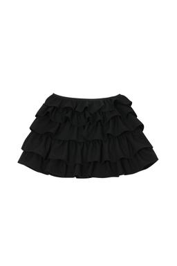HEAVY FLARE SKIRT IN BLACK