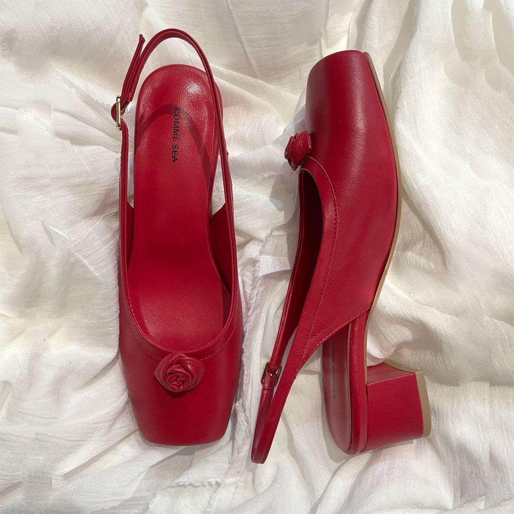 SIA ROSE Ballerina Slingback - RED