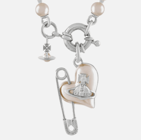 비비안웨스트우드 오리에타 하트 진주 목걸이 골드 실버