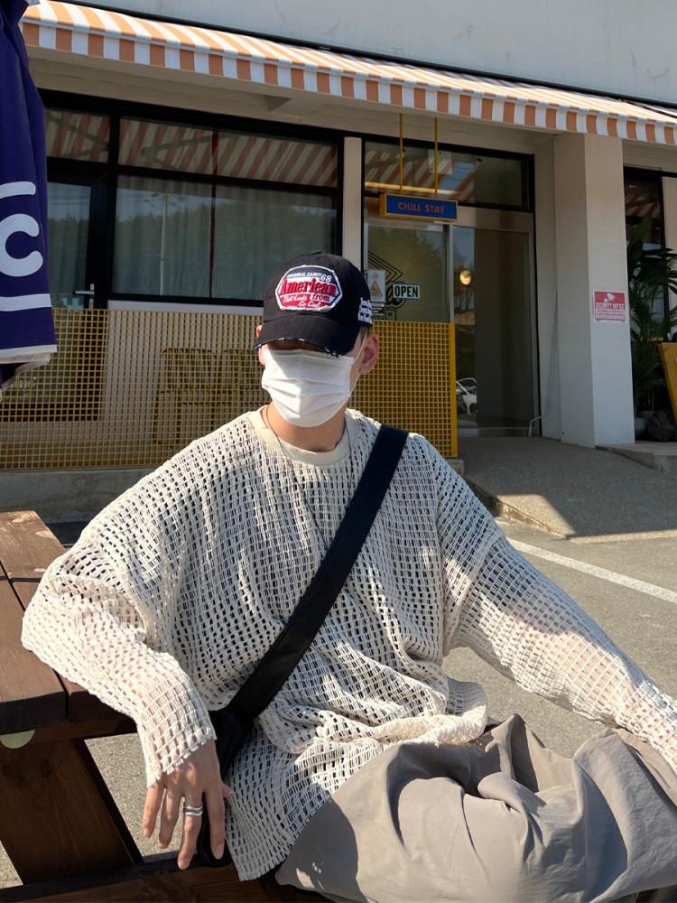 Summer Cutting Mesh Knit