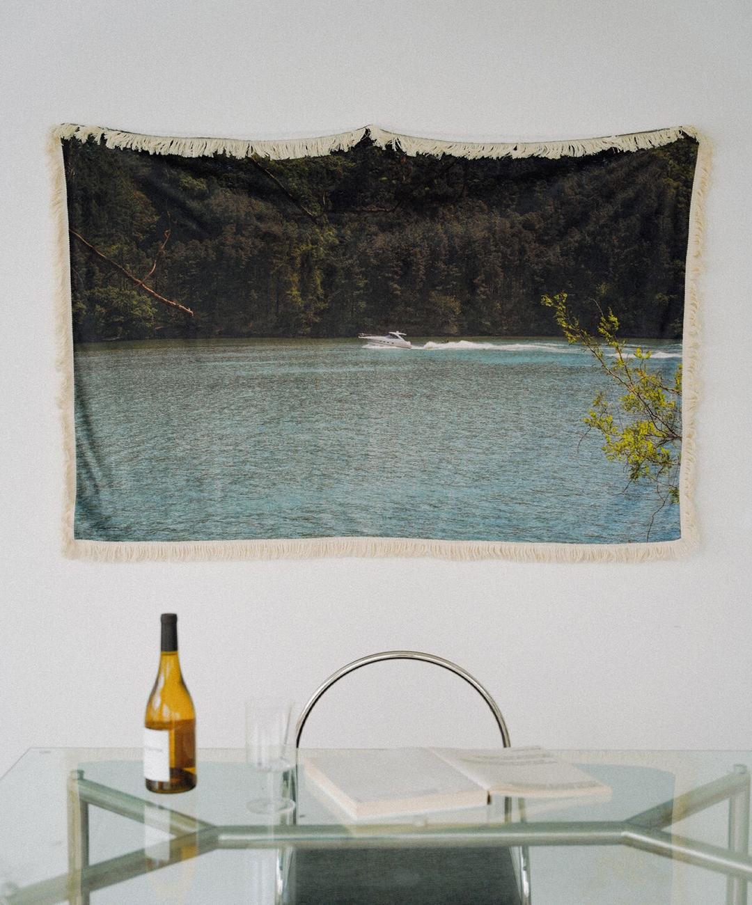 forest lake blanket 테슬 블랭킷