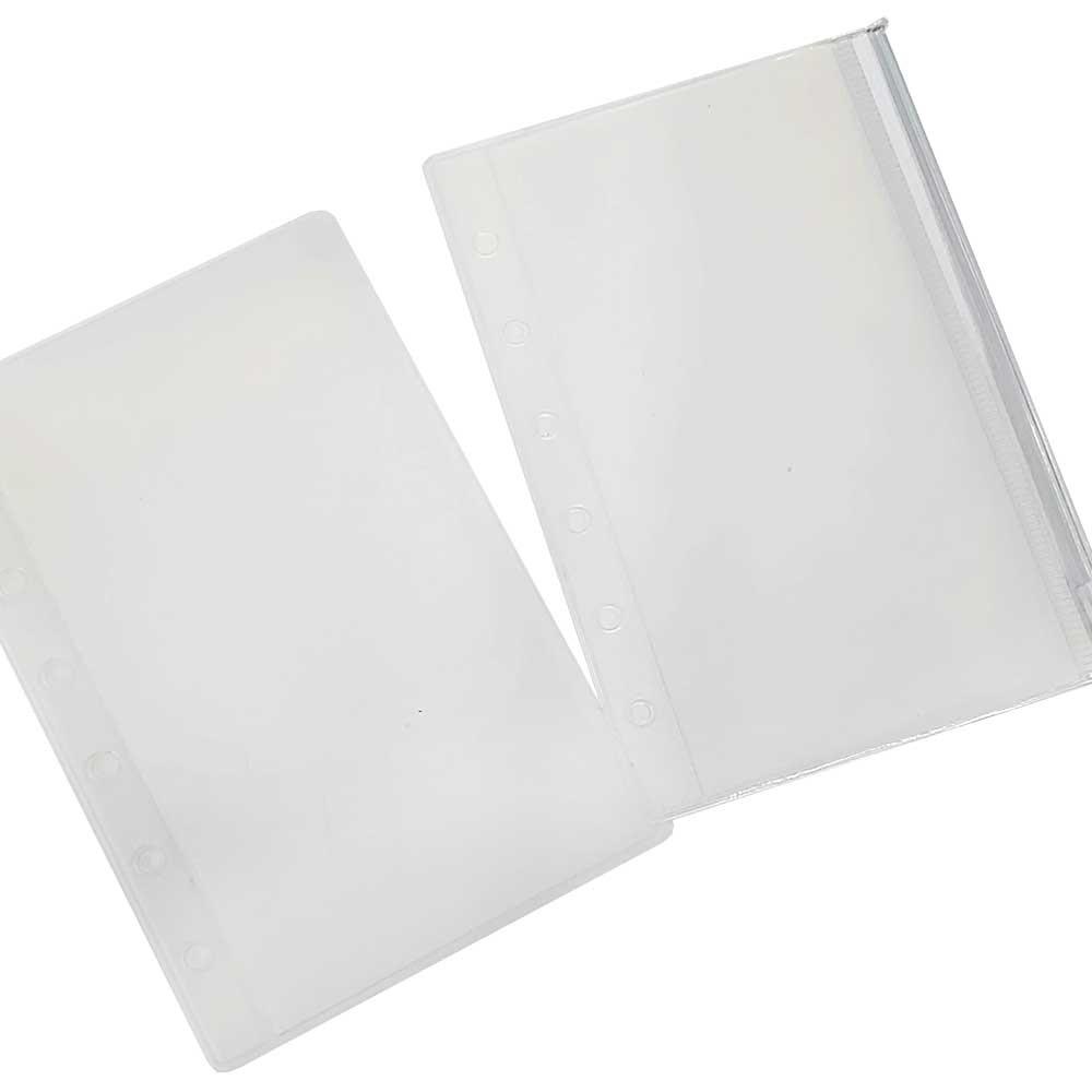 A7 오른쪽트임 지퍼백 현금 다이어리 속지 저축 바인더