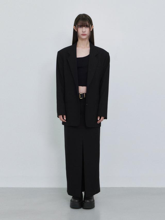 [윤아 착용] NORMOR(노머) Two Button Jacket Black