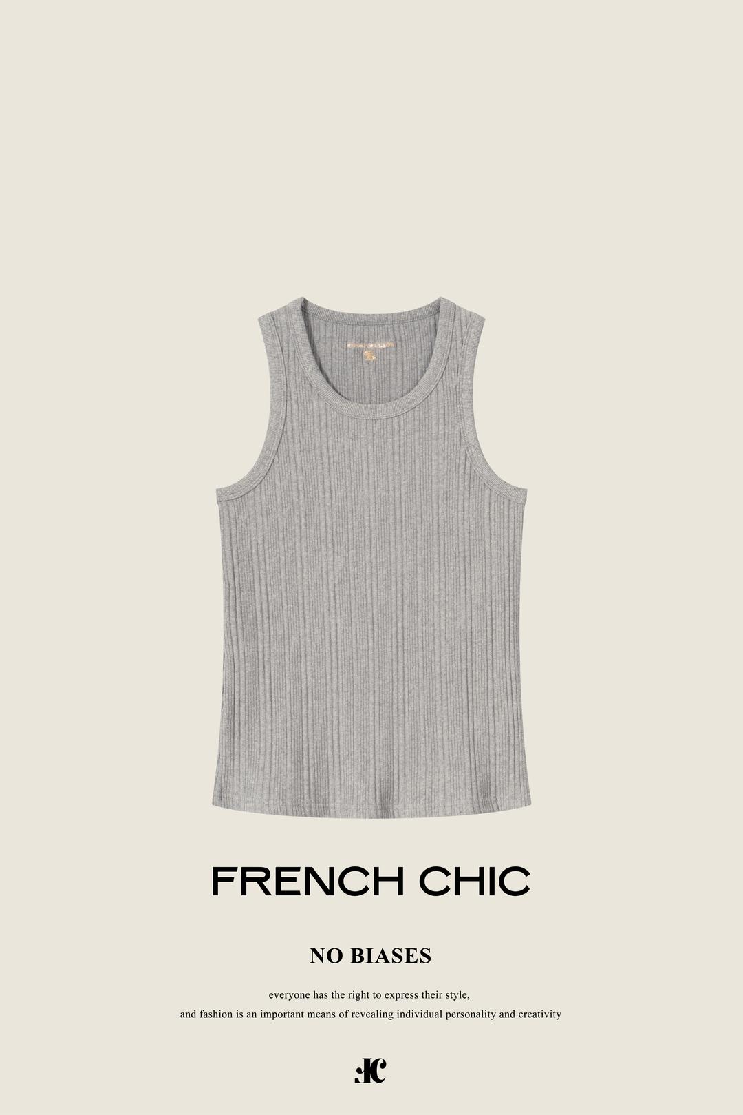 EMBROIDERED TANK TOP (melange)