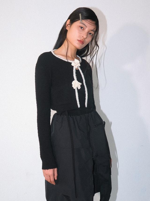 [2차 리오더] Crochet Knit Jacket Black