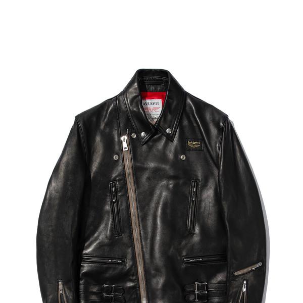 391 Lightning Jacket / Regular Fit / Red Satin / Black