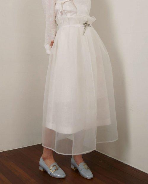 샤르락 노방 시스루 덧 치마