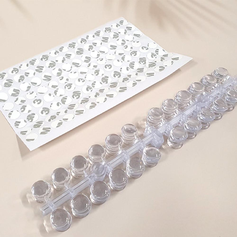 (120개입) 젤네일 병부착 컬러 발색차트-투명 네일재료