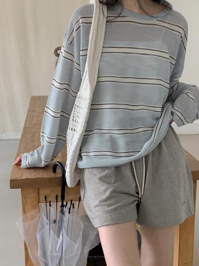 98도씨 - [주문폭주] 푸실리 썸머 스트라이프 니트