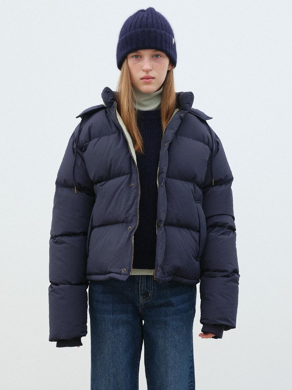 [23FW] COZY PUFFER JACKET - NAVY