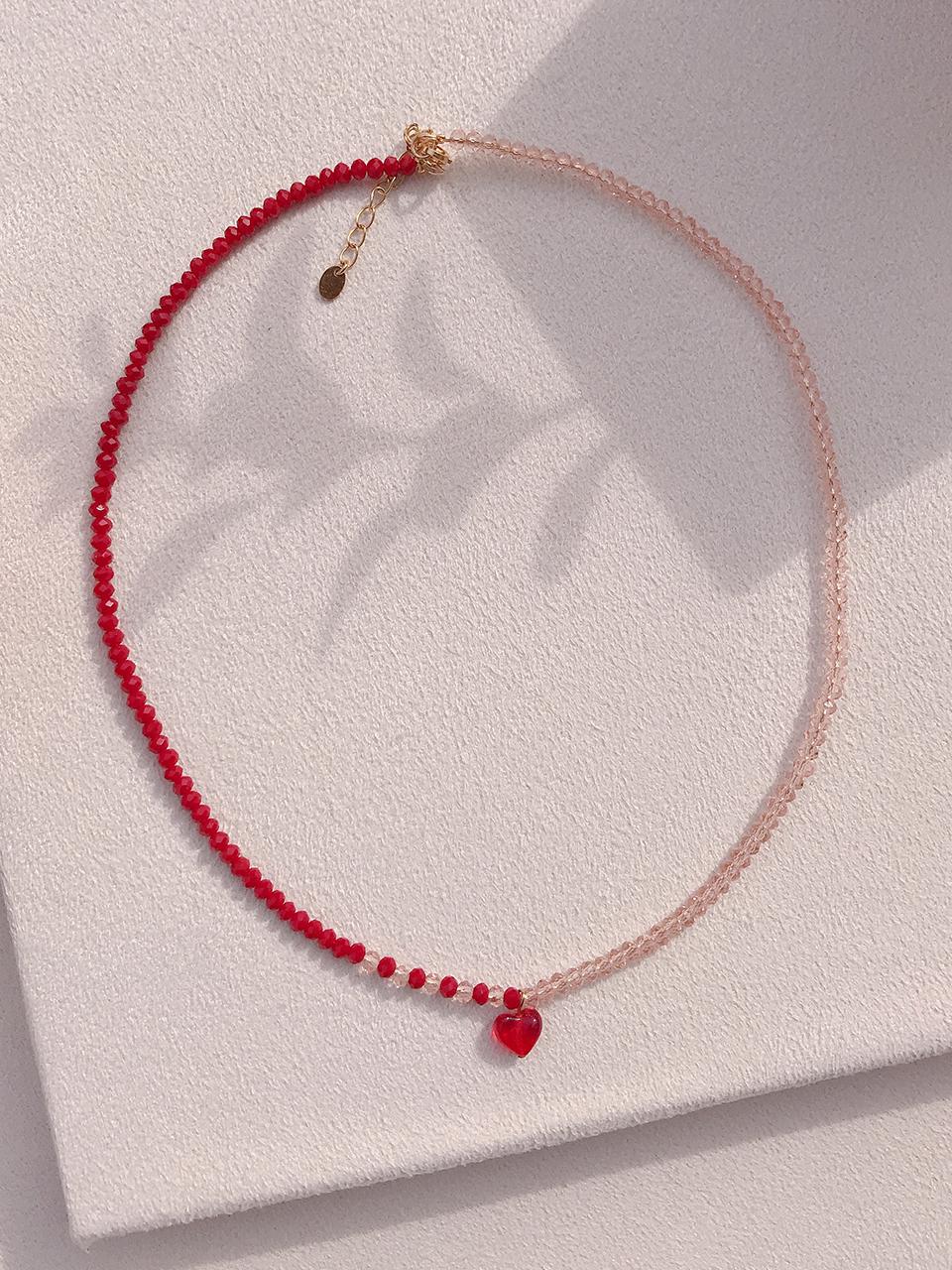 쁘띠 쾨르 네크리스 (PINK)