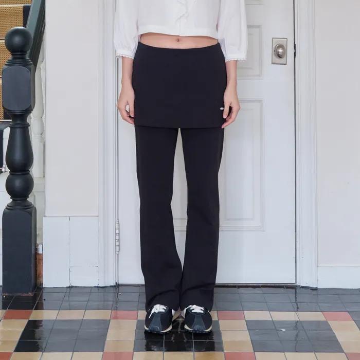 [5th] Lap Biker Pants (Black-Long)