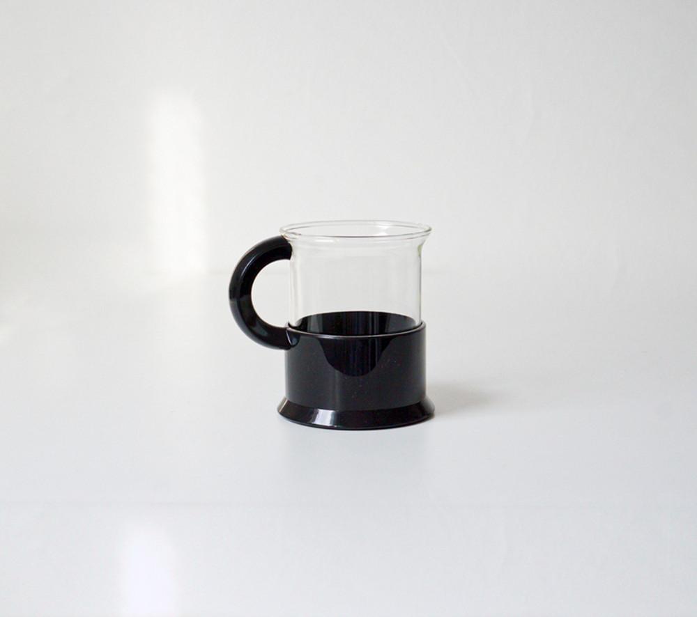 [vintage]보덤 블랙 플라스틱 홀더 커버잔 (bodum black plastic holder cup)
