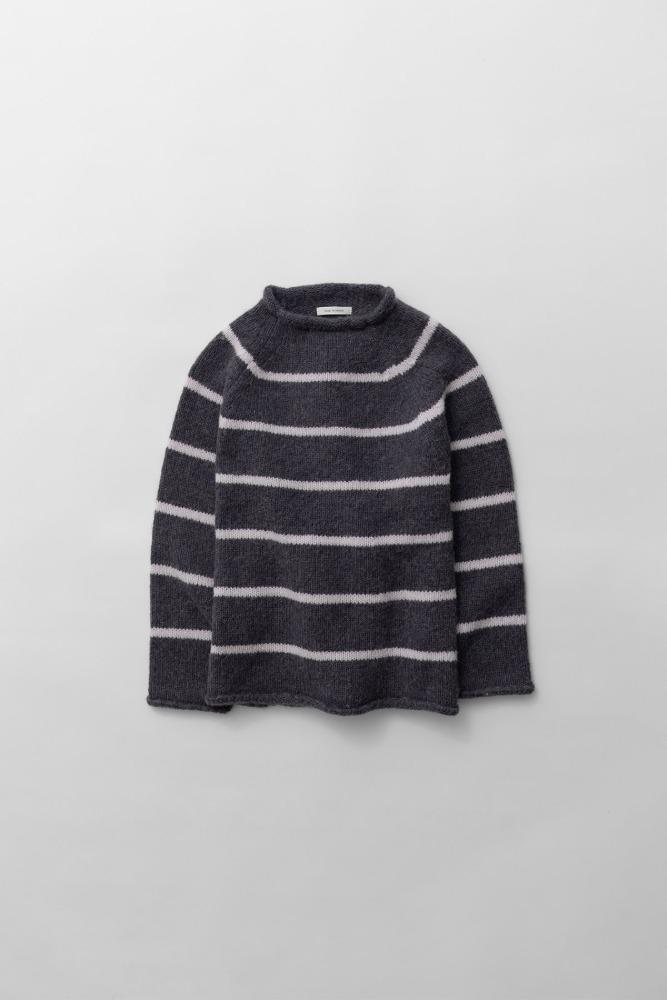 2nd) pin winter sweater (charcoal pink)