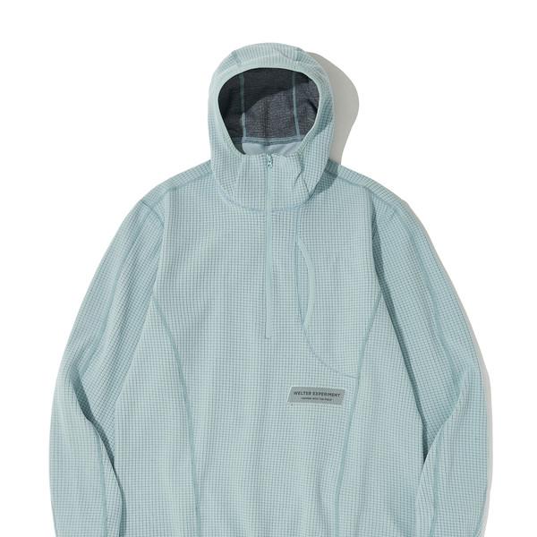 SQUARE FLEECE HOOD PULLOVER_BLUE_WLT034