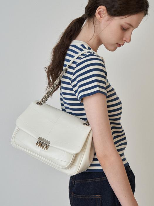 STITCH CHAIN BAG_4COLORS