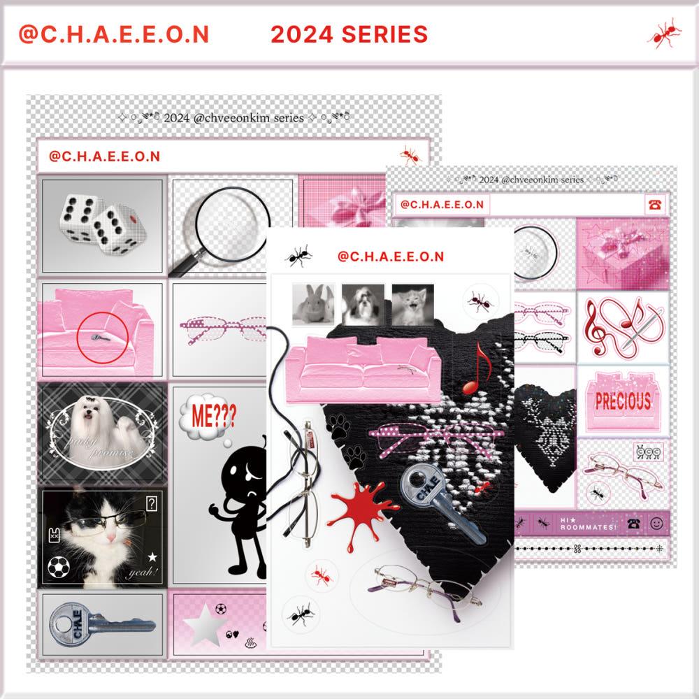 [23room] @c.h.a.e.e.o.n sticker (3types)