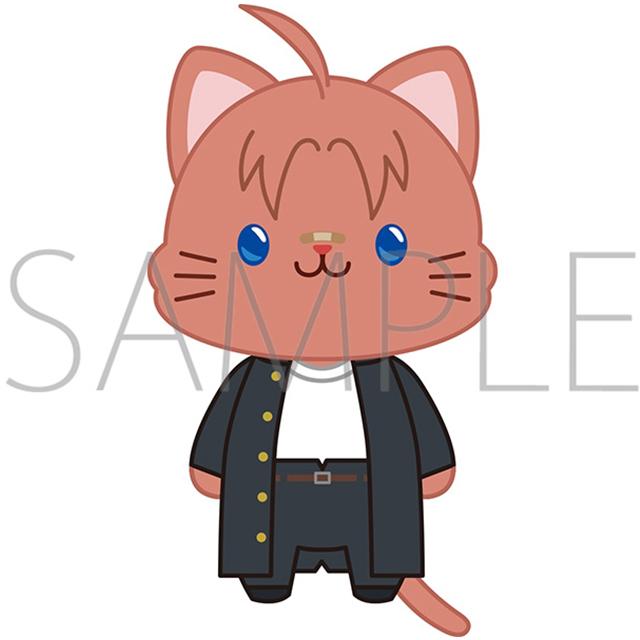 무빅 은혼 굿즈 3학년 Z반 긴파치 선생 with CAT 네코누이 누이구루미 키홀더 카무이