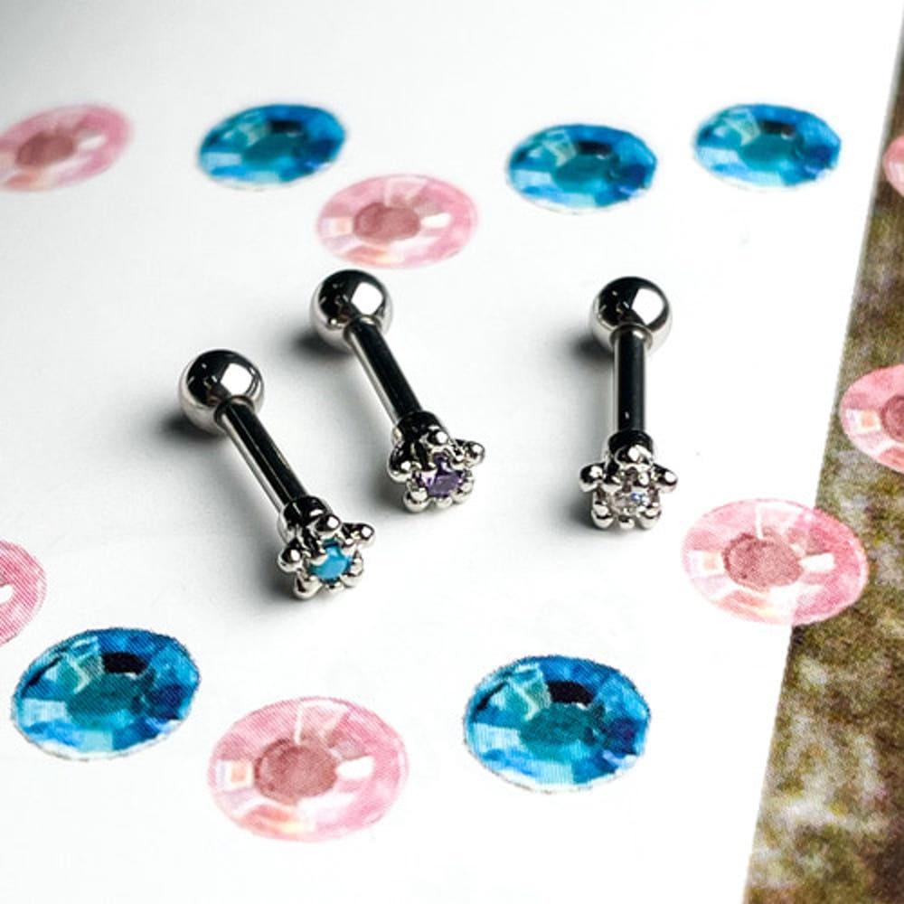 초미니 베베 플라워 피어싱  (3color)