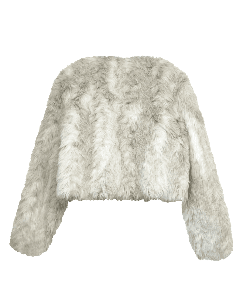 [pre-order] as"on Fur jacket (Ivory)
