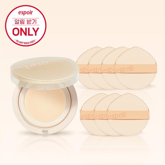 [알림받기 전용] 에스쁘아 프로 테일러 비내추럴 쿠션 SPF50 PA++++ 13gx2 (단품+리필) + 증정: 비글로우 에어 퍼프 7매