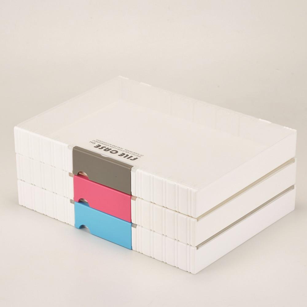 소호리빙 투톤타입 투명 소형 파일케이스