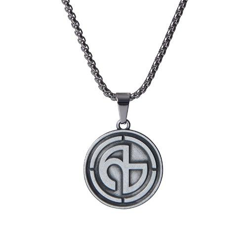ROUND SYMBOL PENDANT NECKLACE