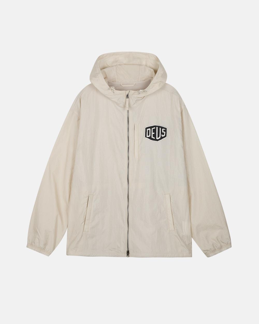 College Address Windbreaker Jacket_Ivory