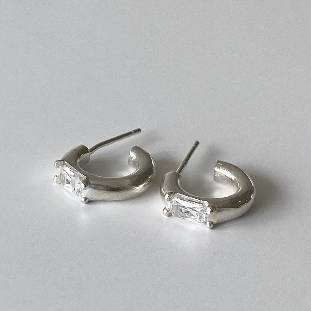 Classy White Earring