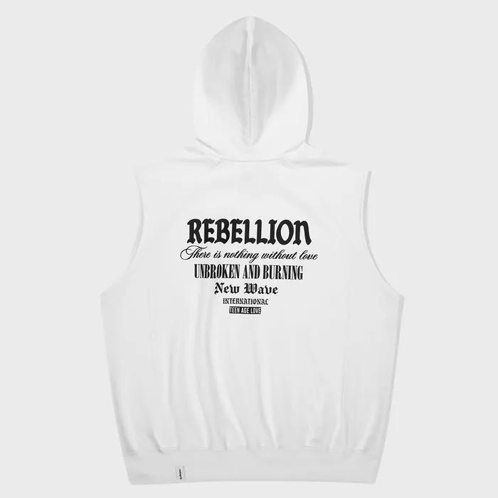 REBELLION HOOD VEST WHITE(MG2EMMT545A)