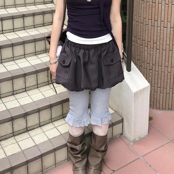 키야 포켓 벌룬 스커트 ( kiya pocket balloon skirt )