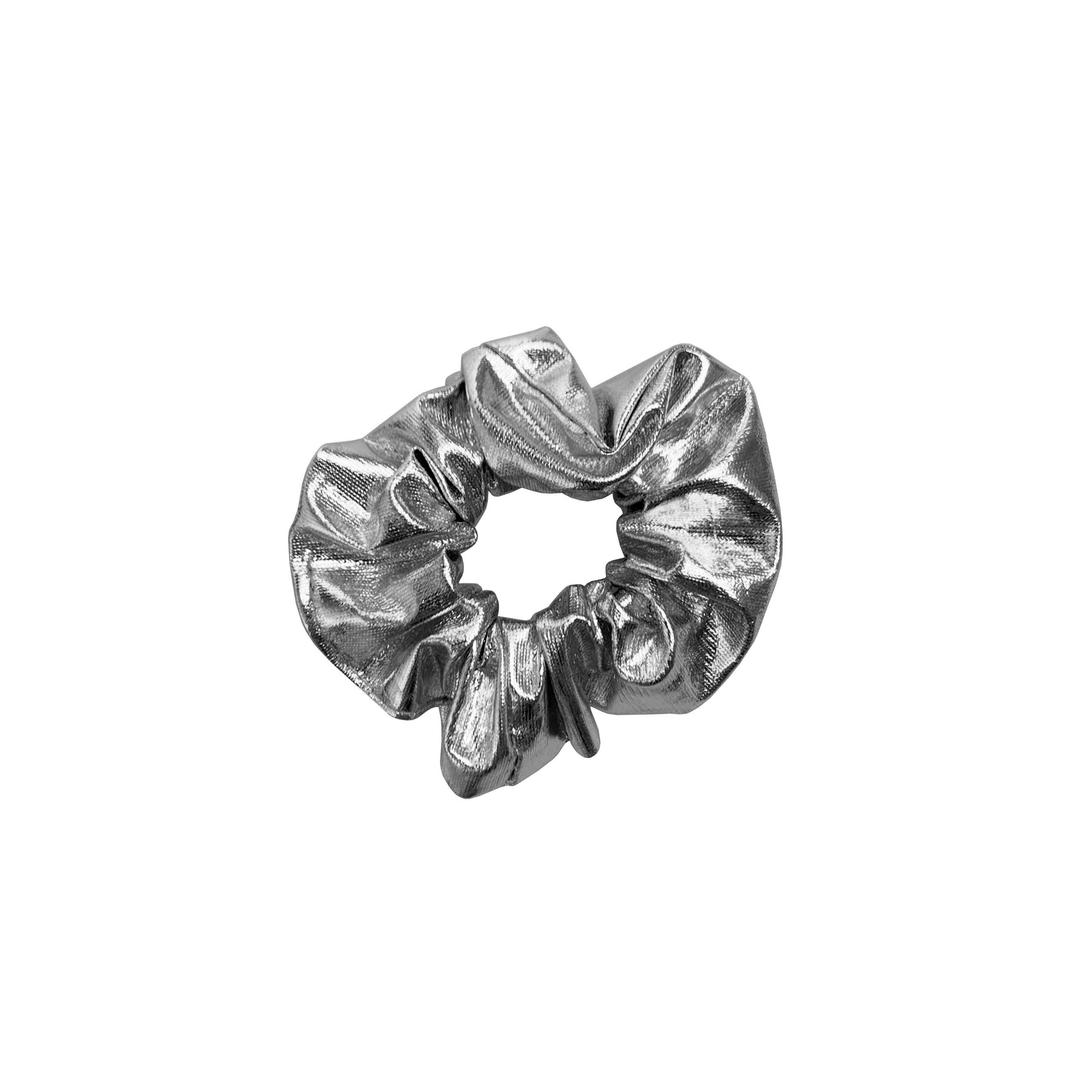 silver scrunchy