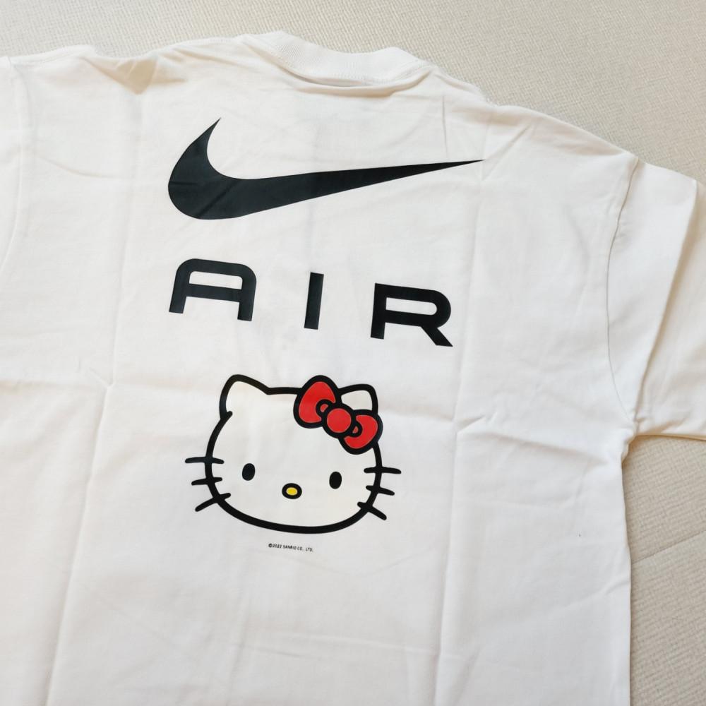 (100% 실사) 헬로 키티 나이키 에어 반팔티 화이트 Nike x Hello Kitty Air T-Shirt White