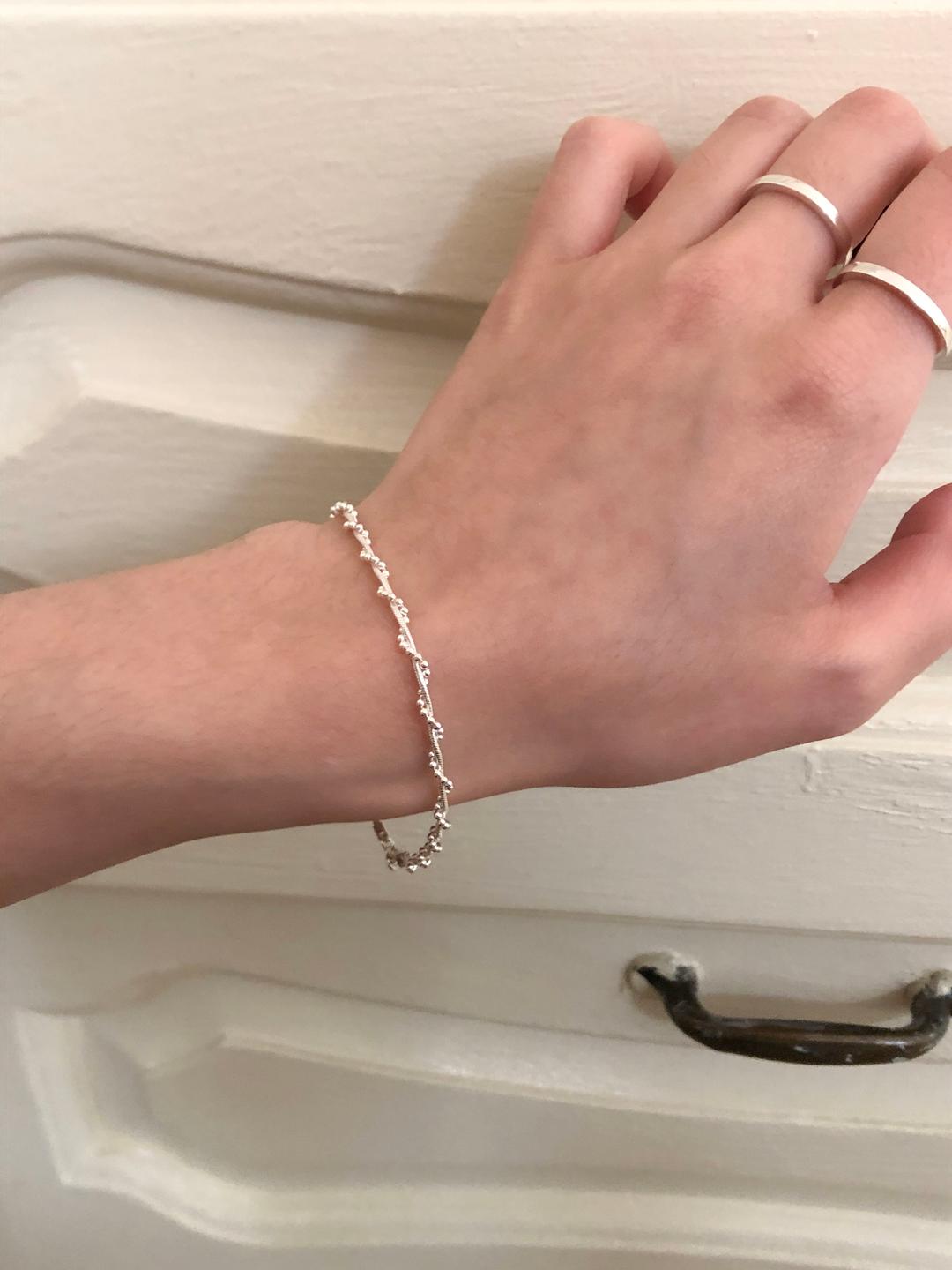 [925 silver] 킨크 은 팔찌 (2 color)