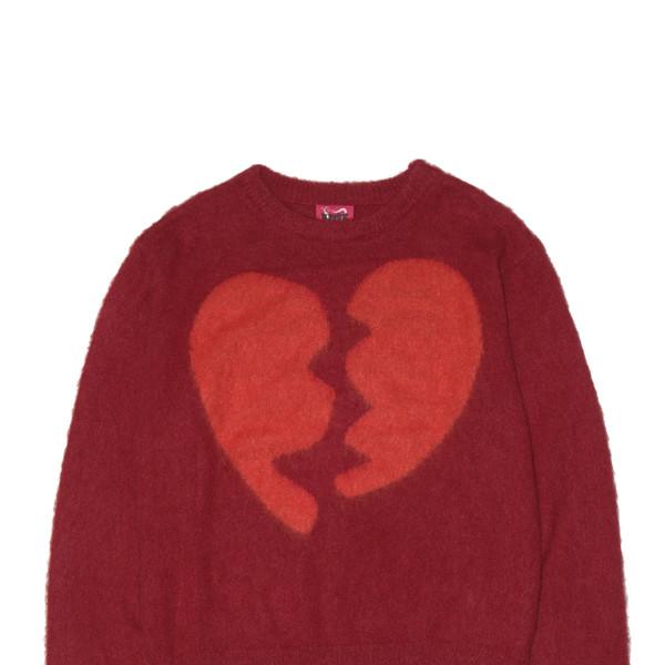 Broken Heart Knit BURGUNDY