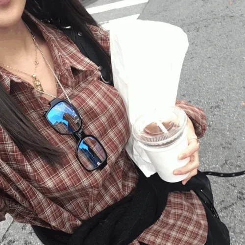 [가을그자체&코디포인트] 뮤트체크셔츠