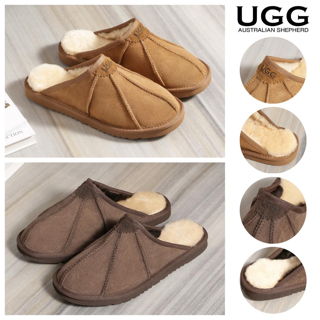 UGG 양털 남성 슬리퍼 호주 에버 라파엘 실내 사무실 어그 체스트넛 초콜릿 AS2003