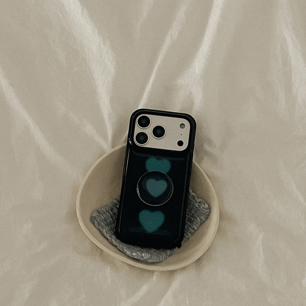 hazy hearts 디자인 [블랙 범퍼케이스]